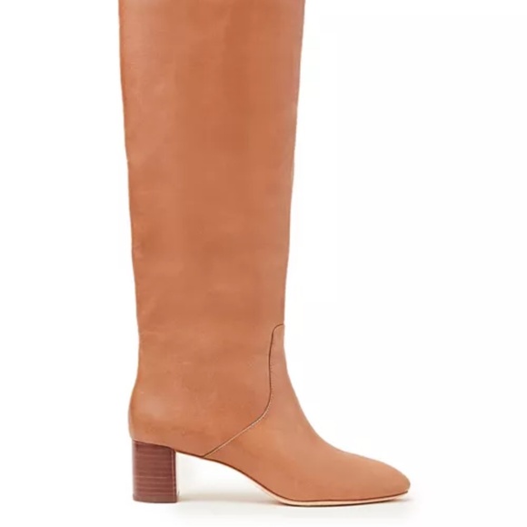 Loeffler Randall Women's Gia Pointed Toe Knee-High Leather Mid-Hee - Picture 1 of 13